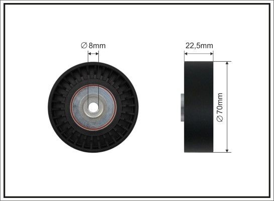 CAFFARO Deflection / Guide Pulley, v-ribbed belt Article number: 06-98 cheaply
