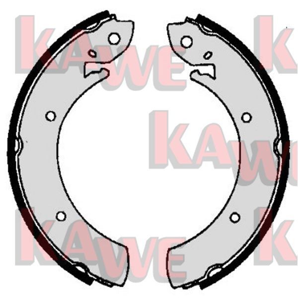 KAWE Brake Shoe Set Article number: 06070 cheaply