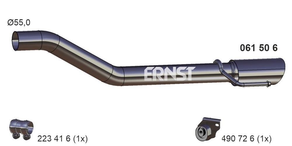 ERNST Exhaust Pipe Article number: 061506 cheaply
