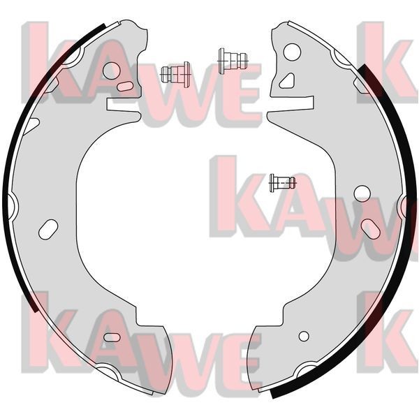 KAWE Brake Shoe Set Article number: 06760 cheaply