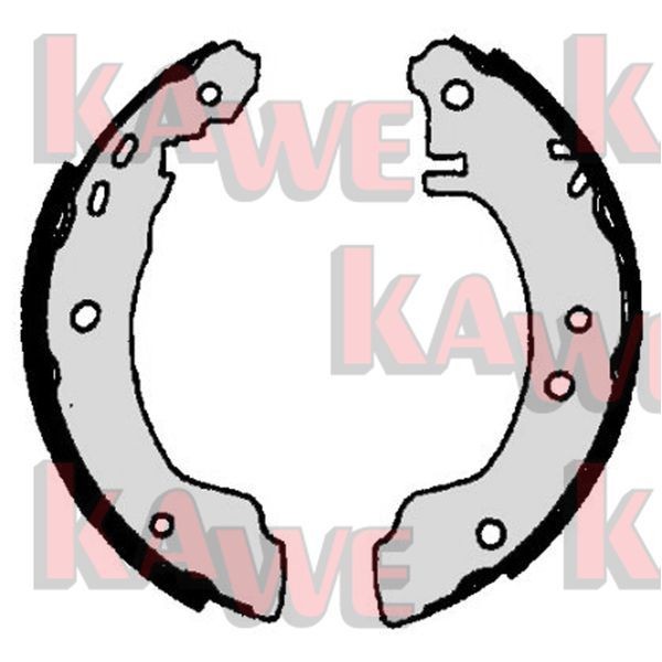 KAWE Brake Shoe Set Article number: 06780 cheaply