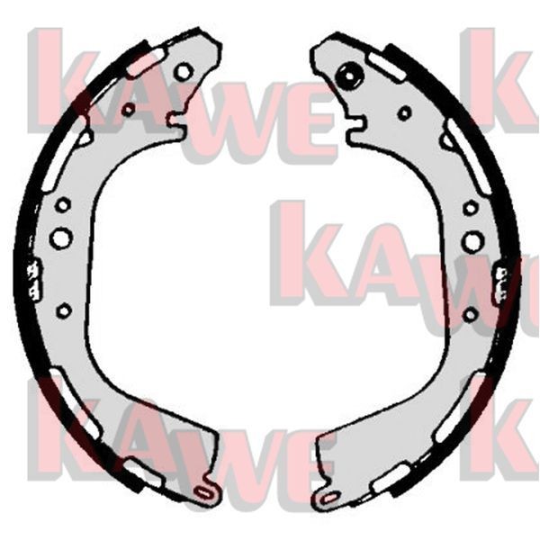 KAWE Kit ganasce freni Numero articolo: 07040 poco costoso