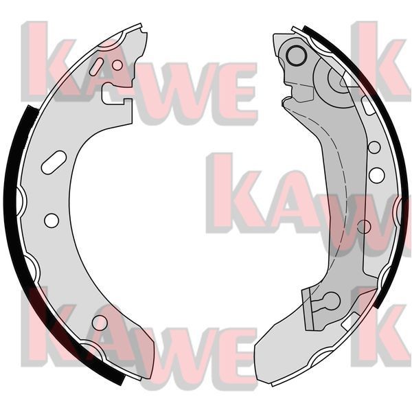KAWE Brake Shoe Set Article number: 07155 cheaply