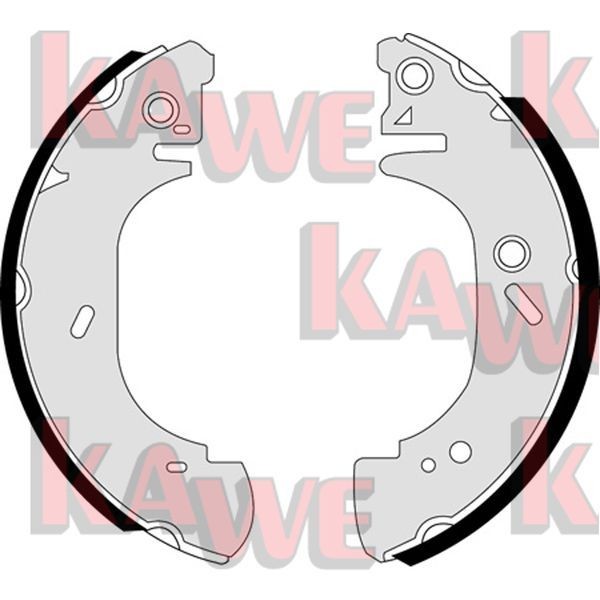 KAWE Brake Shoe Set Article number: 07400 cheaply