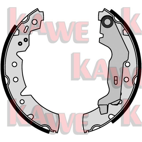 KAWE Brake Shoe Set Article number: 07670 cheaply