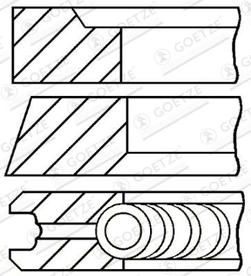 GOETZE ENGINE Piston Ring Kit Article number: 08-337422-00 cheaply