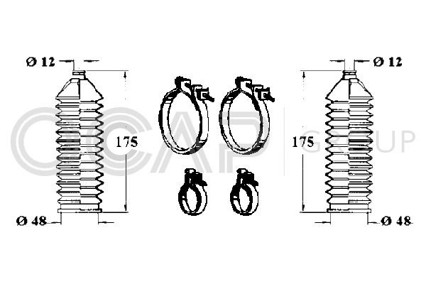 OCAP Bellow Set, steering Article number: 0902534 cheaply