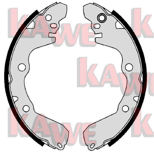 KAWE Brake Shoe Set Article number: 09680 cheaply