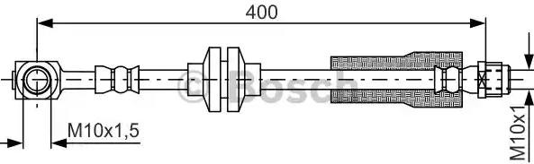 BOSCH Brake hose Article number: 1 987 481 803 cheaply