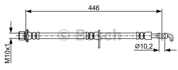 BOSCH Brake hose Article number: 1 987 481 915 cheaply