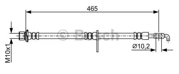 BOSCH Brake hose Article number: 1 987 481 923 cheaply