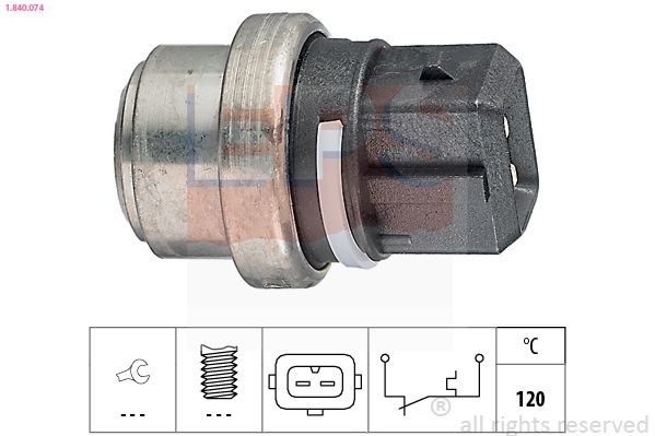 EPS 1.840.074 Temperature Switch, coolant warning lamp PASSAT 1.6 TD 80 PS Diesel 1989