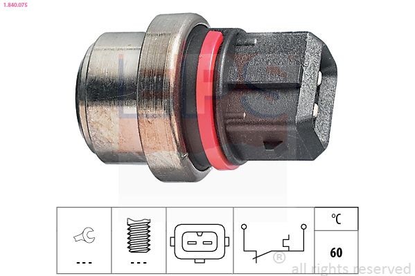 EPS 1.840.075 Temperature Switch, coolant warning lamp TRANSPORTER 2.1 Cat 95 PS Petrol 1992