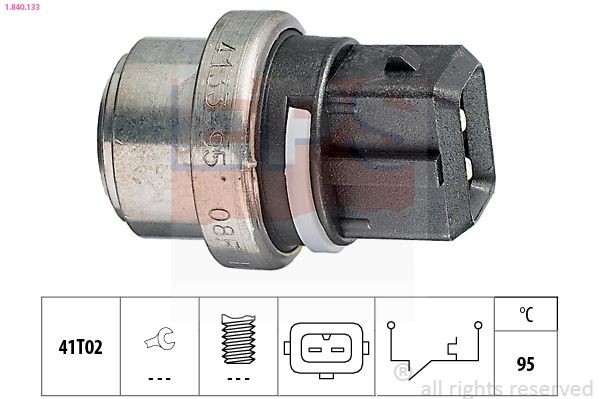 EPS 1.840.133 Temperature Switch, coolant warning lamp TRANSPORTER 1.8 67 PS Petrol 2003