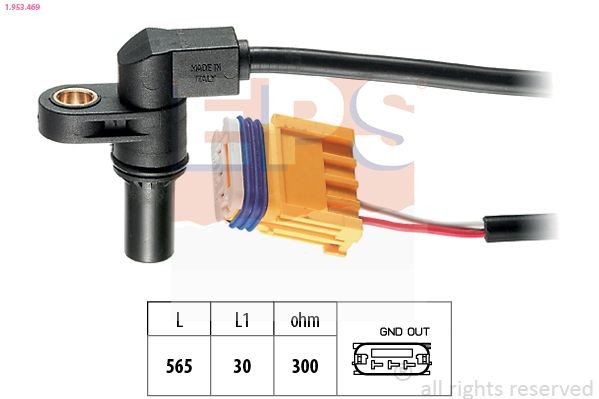 EPS 1.953.469 RPM Sensor, automatic transmission MEGANE 1.9 dCi 120 PS Diesel