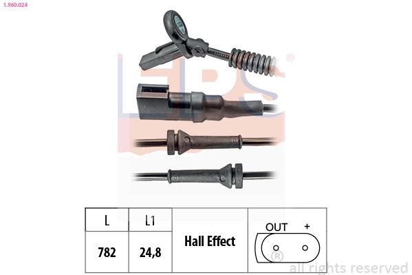EPS ABS sensor Article number: 1.960.024 cheaply