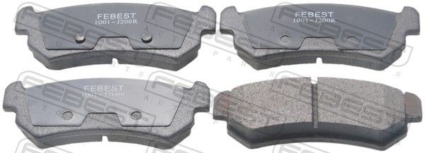 FEBEST Brake pad set Article number: 1001-J200R cheaply
