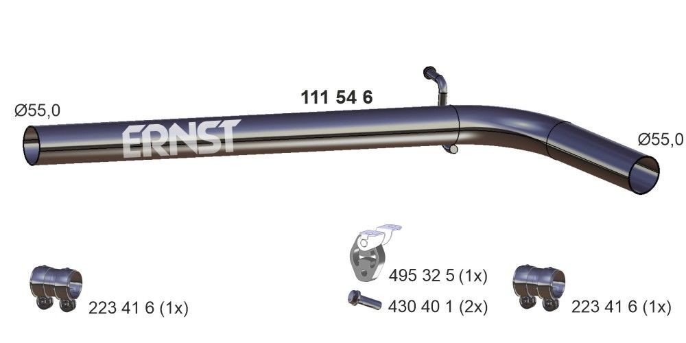 ERNST Exhaust Pipe Article number: 111546 cheaply