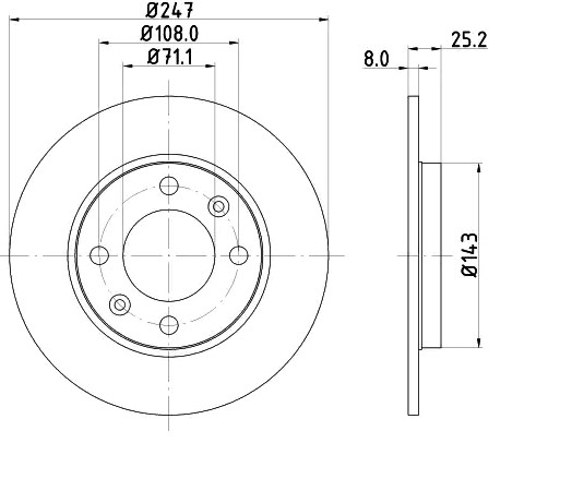 Barum Brake disc Article number: BAR08106 cheaply