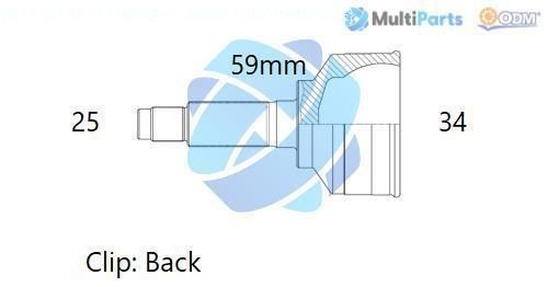 ODM-MULTIPARTS Joint kit, drive shaft Article number: 12-161457 cheaply