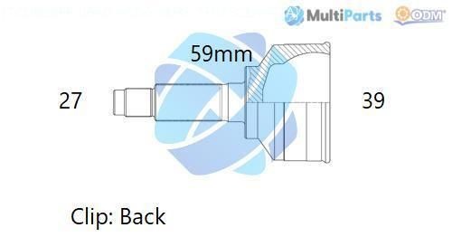 ODM-MULTIPARTS Joint kit, drive shaft Article number: 12-161774 cheaply