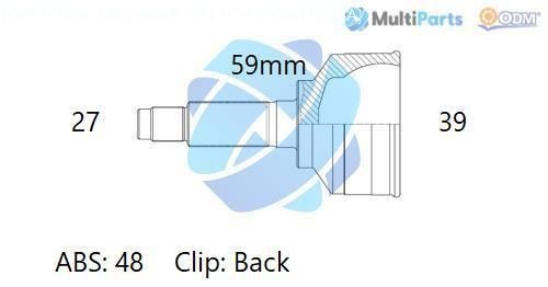 ODM-MULTIPARTS Joint kit, drive shaft Article number: 12-161775 cheaply