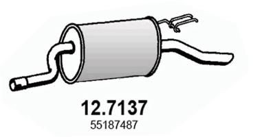 ASSO Rear silencer Article number: 12.7137 cheaply
