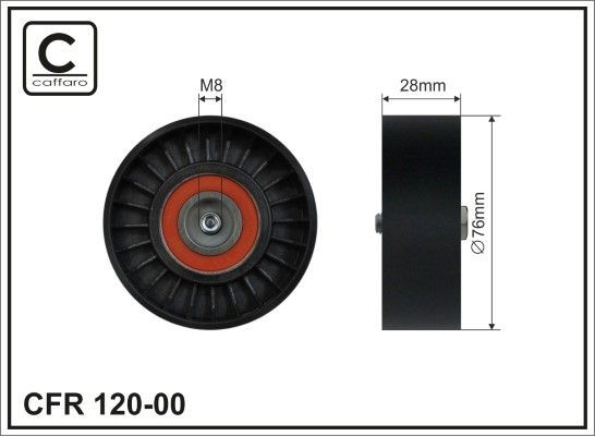 CAFFARO Tensioner pulley Article number: 120-00 cheaply