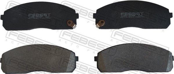 FEBEST Brake pad set Article number: 1201-H100F cheaply