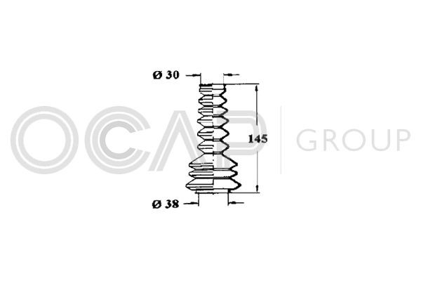 OCAP Steering rack gaiter Article number: 1211104 cheaply