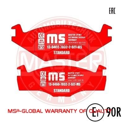 MASTER-SPORT Brake pad set Article number: 13046070322-SET-MS cheaply