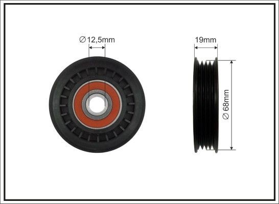 CAFFARO Deflection / Guide Pulley, v-ribbed belt Article number: 159-80 cheaply