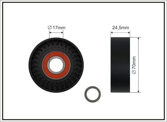CAFFARO Tensioner pulley Article number: 16-90 cheaply