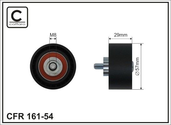 CAFFARO Timing belt deflection pulley Article number: 161-54 cheaply