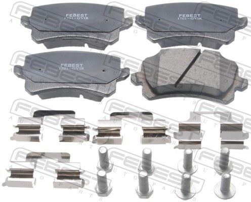FEBEST Brake pad set Article number: 1701-GVIR cheaply