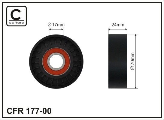 CAFFARO Tensioner pulley Article number: 177-00 cheaply