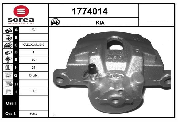 SNRA Brake caliper Article number: 1774014 cheaply