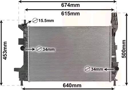 VAN WEZEL Engine radiator Article number: 18002602 cheaply