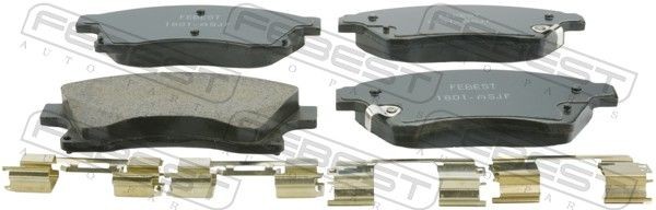 FEBEST Brake pad set Article number: 1801-ASJF cheaply
