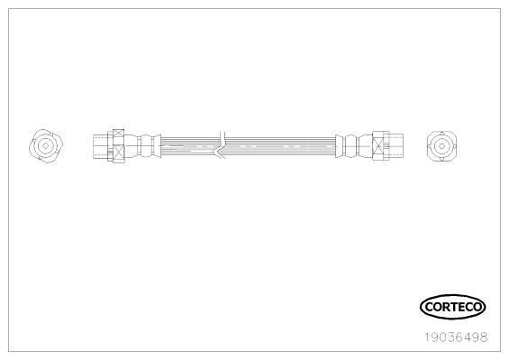 CORTECO Brake hose Article number: 19036498 cheaply
