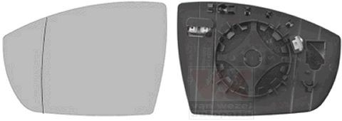 VAN WEZEL Mirror Glass, outside mirror Article number: 1906837 cheaply