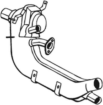 KLOKKERHOLM 2042963A1 Bagkofanger DOBLO 1.3 D Multijet 84 HK Diesel