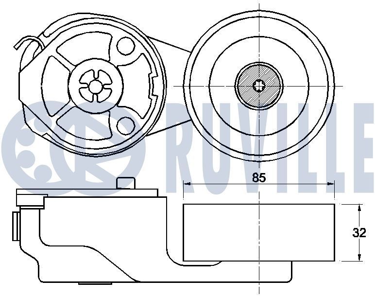RUVILLE Central Valve, camshaft adjustment Article number: 205204 cheaply