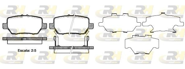ROADHOUSE Brake pad set Article number: 21168.02 cheaply
