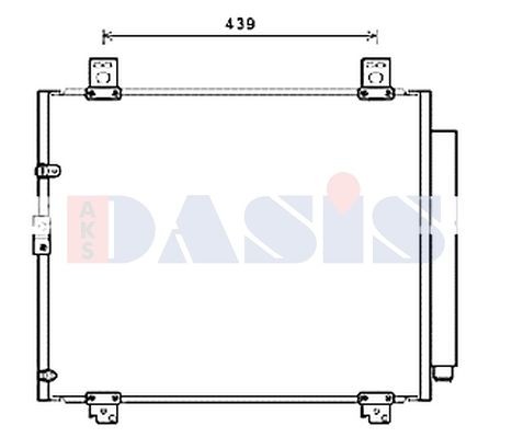 AKS DASIS Air conditioning condenser Article number: 212112N cheaply