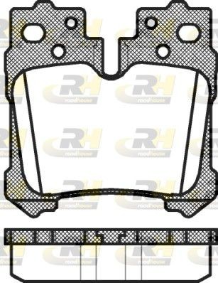 ROADHOUSE Brake pad set Article number: 21321.00 cheaply