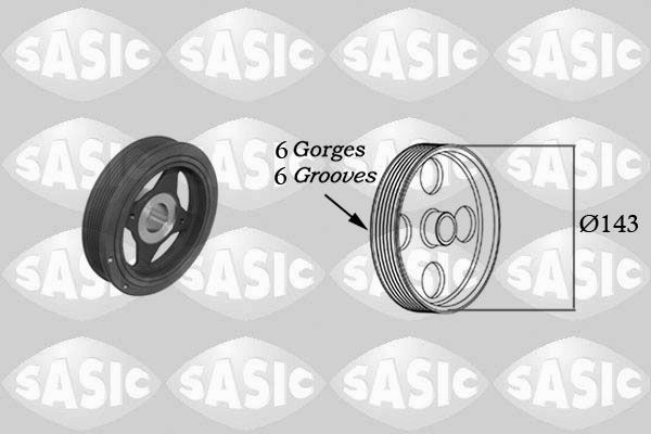 SASIC Crankshaft pulley Article number: 2154023 cheaply
