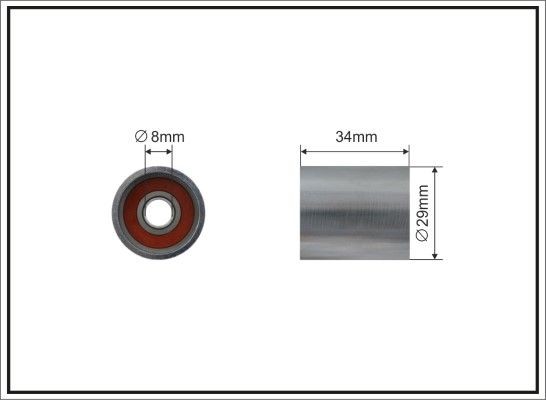 CAFFARO Timing belt deflection pulley Article number: 219-95 cheaply
