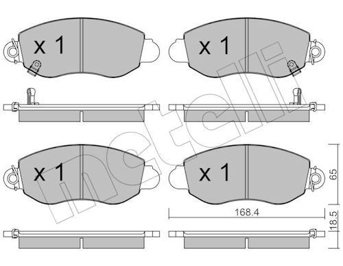 METELLI Brake pad set Article number: 22-0320-0 cheaply
