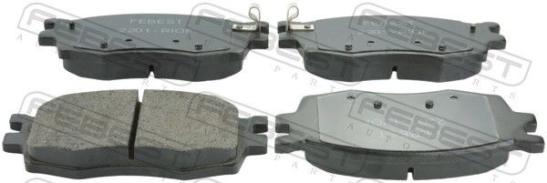 FEBEST Brake pad set Article number: 2201-RIOF cheaply